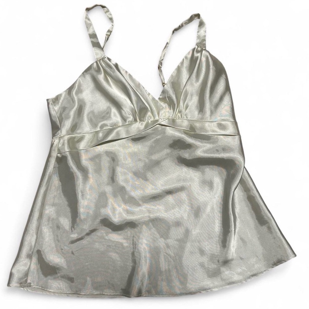 Sleek Satin Chemise in Silver